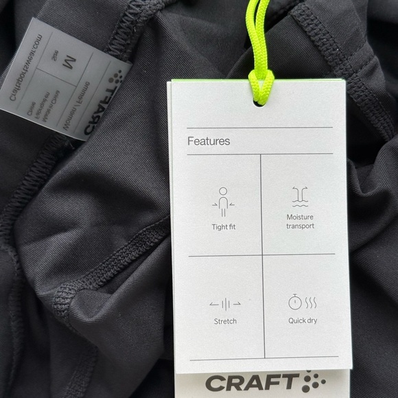 NWT Craft EAZE Running leggings - Training tights Black Medium and Large - Picture 9 of 10